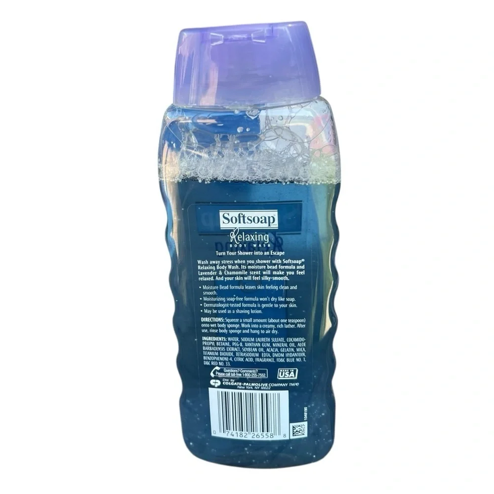 SoftSoap Relaxing Body Wash with Moisture Beads Lavender & Chamomile 75% Full